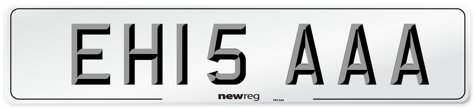 EH15 AAA Number Plate from New Reg